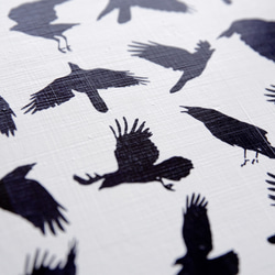 【The crow（#1）】  アートパネル　モダンアート　烏　カラス　モノクロ 4枚目の画像