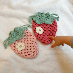 いちご ポシェット ポシェット mimo.cona 通販 15453027｜Creema(クリーマ)