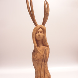 木彫刻 アート  『 祭壇の女神像 』　木彫刻　芸術  女性 ハンドメイド  手彫り 彫刻 9枚目の画像