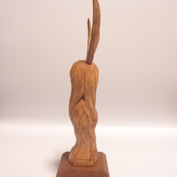 木彫刻 アート  『 祭壇の女神像 』　木彫刻　芸術  女性 ハンドメイド  手彫り 彫刻 5枚目の画像