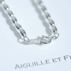【特集掲載】SILVER925 オーバルボールチェーンネックレス 40cm 13枚目の画像
