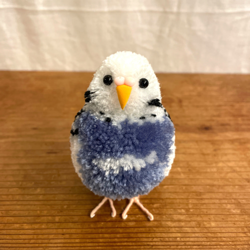 ぽんぽん小鳥 セキセイインコ パイドブルー その他置物 Tao 通販