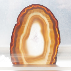 天然石インテリア　プレート　スライス　アゲート（瑪瑙）水晶　結晶タイプ　A-1　コーヒー色　アメジスト 2枚目の画像