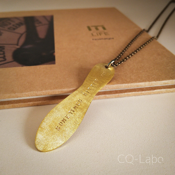 Life is sweet ペンダント（真鍮） 2枚目の画像
