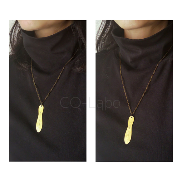 Life is sweet ペンダント（真鍮） 5枚目の画像