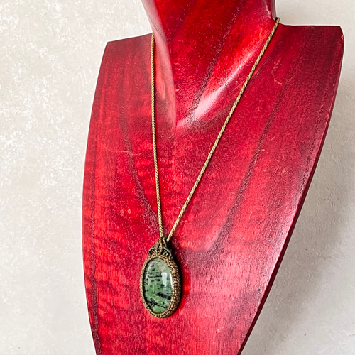 ルビーインゾイサイト☆24×17mm☆ペンダントトップ ルビーインゾイサイト☆24×17mm☆ペンダントトップ