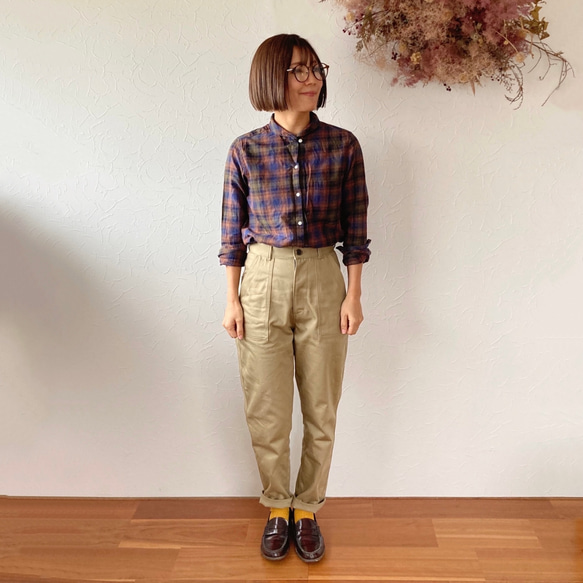 baker pants×チノクロス 2枚目の画像