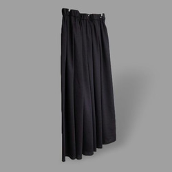 2月セール(^^♪～Seriesスカート…綿フライスニット・黒～ 1枚目の画像