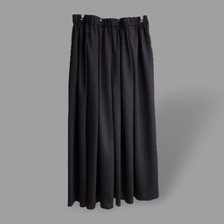 2月セール(^^♪～Seriesスカート…綿フライスニット・黒～ 2枚目の画像