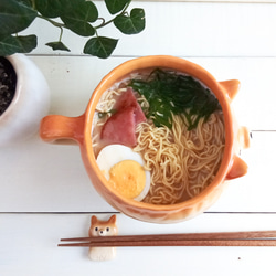 柴犬ビッグマグカップ 700ml　ラーメンにもどうぞ！　犬陶器　＊受注制作 3枚目の画像