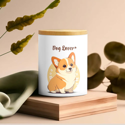 【 コーギー 2023新デザイン！ 】キャニスター　保存容器　プレゼント　犬　ペット　うちの子　犬グッズ 3枚目の画像