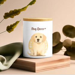 【 ラブラドールレトリバー 2023新デザイン！】キャニスター　保存容器　プレゼント　犬　ペット　うちの子　犬グッズ 3枚目の画像