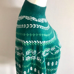 手編み 柄セーター ウール100%使用 10枚目の画像