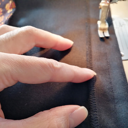 【オーダーメイド】イタリア製ウール生地シャツ型切り替えワンピース（KOJI TOYODA） 6枚目の画像