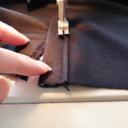 【オーダーメイド】イタリア製ウール生地シャツ型切り替えワンピース（KOJI TOYODA） 7枚目の画像