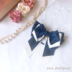 シフォンフラワー リボン ヘアゴム ヘアゴム emi_alolipine 通販