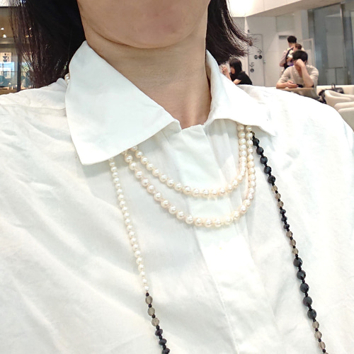 5.5㎜ あこや ベビー パール ロングネックレス ブレスレット 5.5㎜ あこや ベビー パール ロングネックレス ブレスレット