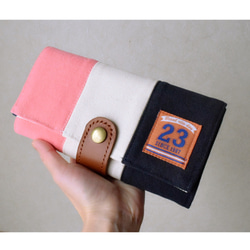 sold ont)デニムリメイク＊フリル＊長財布＊ジーンズリメイク 長財布