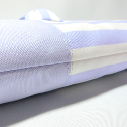 ストライプ　リボン《 パープル》　レッスンバック 3枚目の画像