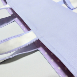 ストライプ　リボン《 パープル》　レッスンバック 4枚目の画像