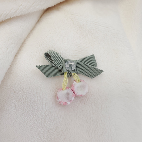 ❁ さくらんぼ の ヘアクリップ or ヘアゴム ❁ ベビー キッズ