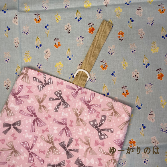 【受注生産】入園入学4点セット⭐︎リボン⭐︎⭐︎レッスンバッグ⭐︎お着替え袋⭐︎シューズバッグ⭐︎給食袋セット 12枚目の画像