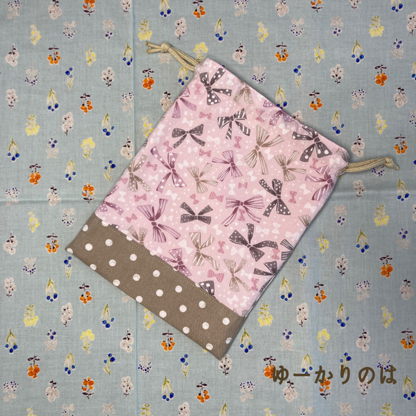 【受注生産】入園入学4点セット⭐︎リボン⭐︎⭐︎レッスンバッグ⭐︎お着替え袋⭐︎シューズバッグ⭐︎給食袋セット 18枚目の画像