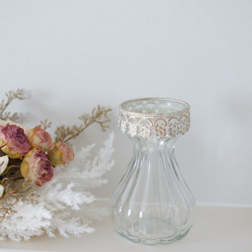 花瓶に合うアンティークピンクローズを束ねた春を呼ぶ　スワッグ　ドライフラワー 花瓶に合うアンティークピンクローズを束ねた春を呼ぶ　スワッグ　ドライフラワー