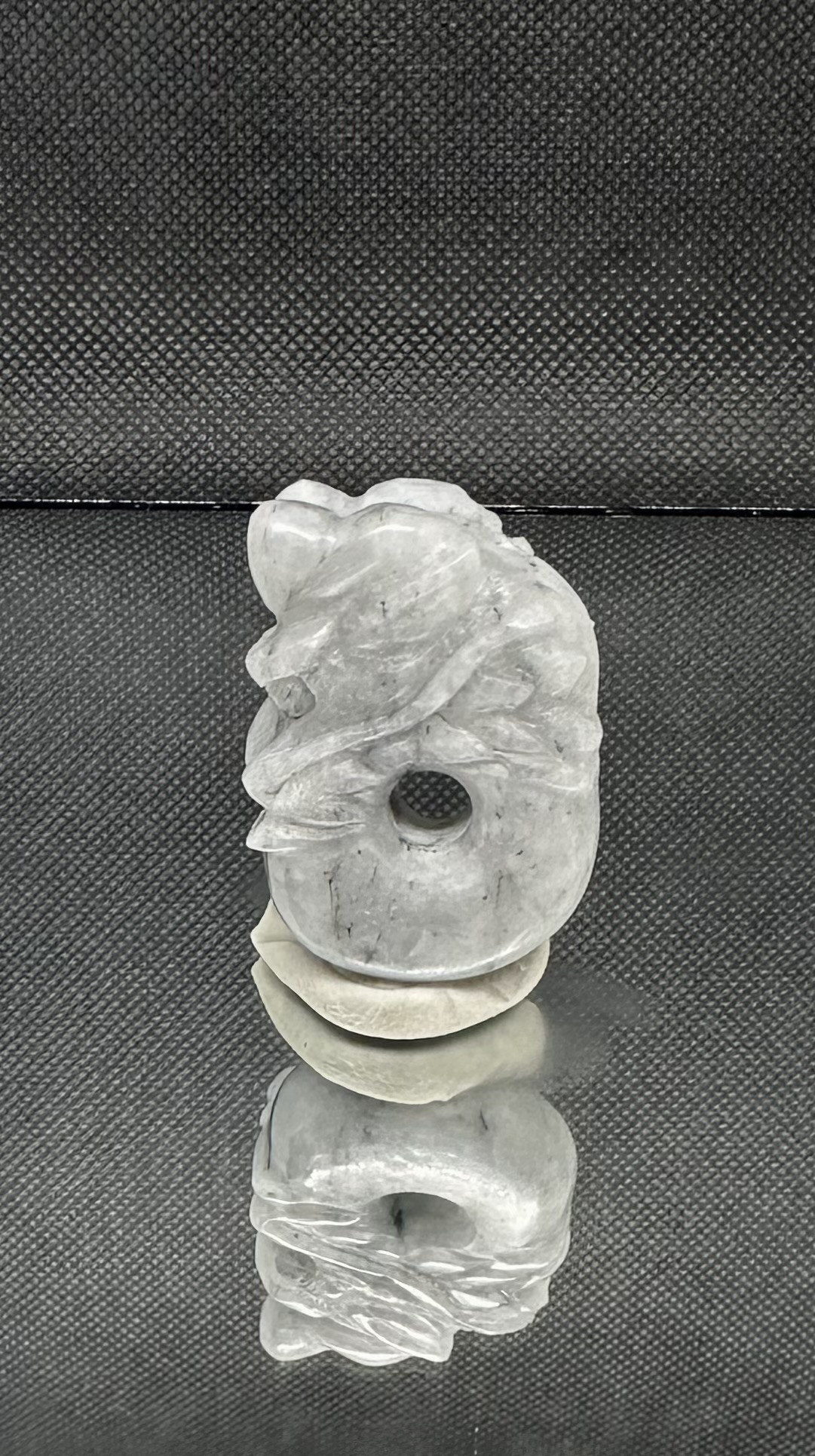 天然石 ネックレス（番号A3541） 逸品和田玉龍札