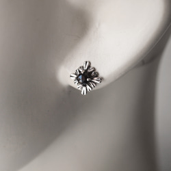 黑色尖晶石耳環 第2張的照片