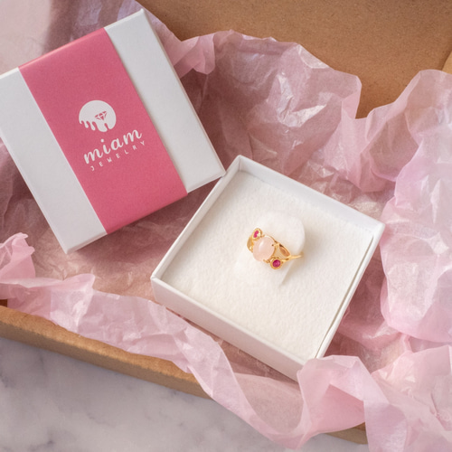 受注】大ぶりオパールのモロッカンフリーリング SV925 指輪・リング