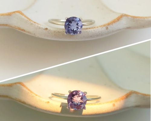 7〜11号フリー〕カラーチェンジ フローライト リング Silver925