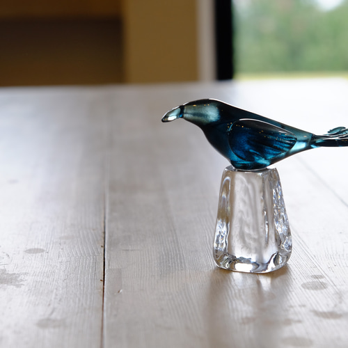 ガラスの置物 PetaPeta北欧雑貨ショップ＞＞北欧ヴィンテージ＞＞ガラスオブジェ＞＞小鳥