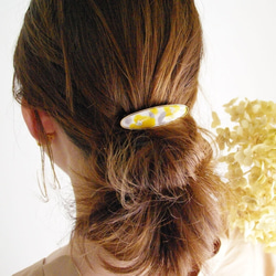 景泰藍陶瓷春景髮夾~含羞草~ 第7張的照片