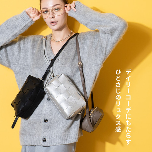 超軽量 ワイドメッシュ素材 ミニショルダーバッグ 斜めがけ スマホ