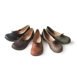 リボンパンプス ブラウンソールタイプ 2ball-ツヴォル- TB-105 8枚目の画像