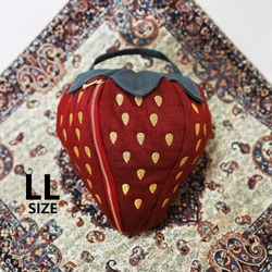 Strawberry Pouch Denim [LL] 荔枝色★Made-to-Order★ 第1張的照片