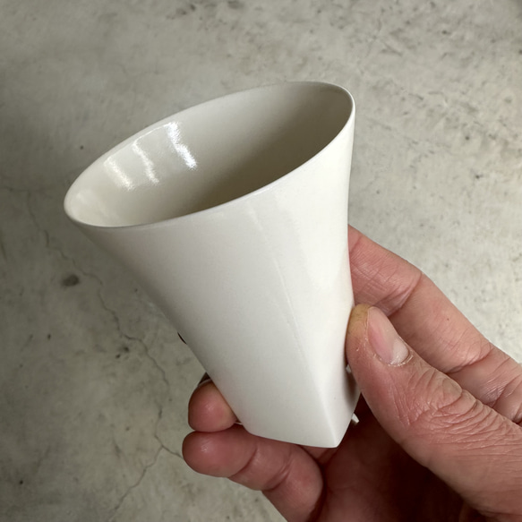 薄造り白磁杯3種セット（粉雪・みぞれ・薄氷） 10枚目の画像