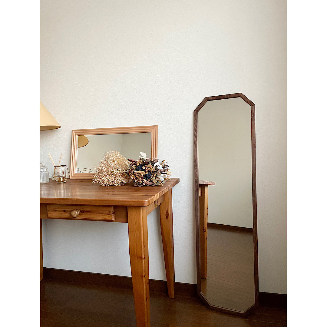 希少】八角形 ガラス天板 サイドテーブル 高級 ヴィンテージ