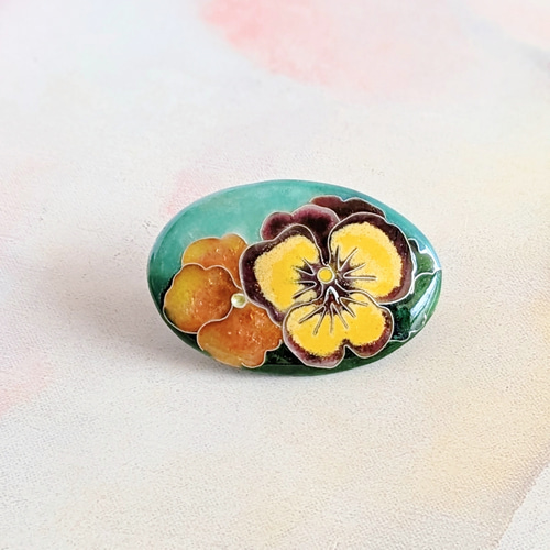 希少！！】 美品 額も 鮮やかな色合いのパンジーが美しい 壁飾り