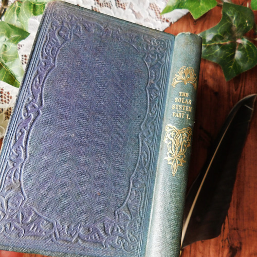 19世紀 天文学 イギリスのヴィンテージ本 宇宙 アンティークブック