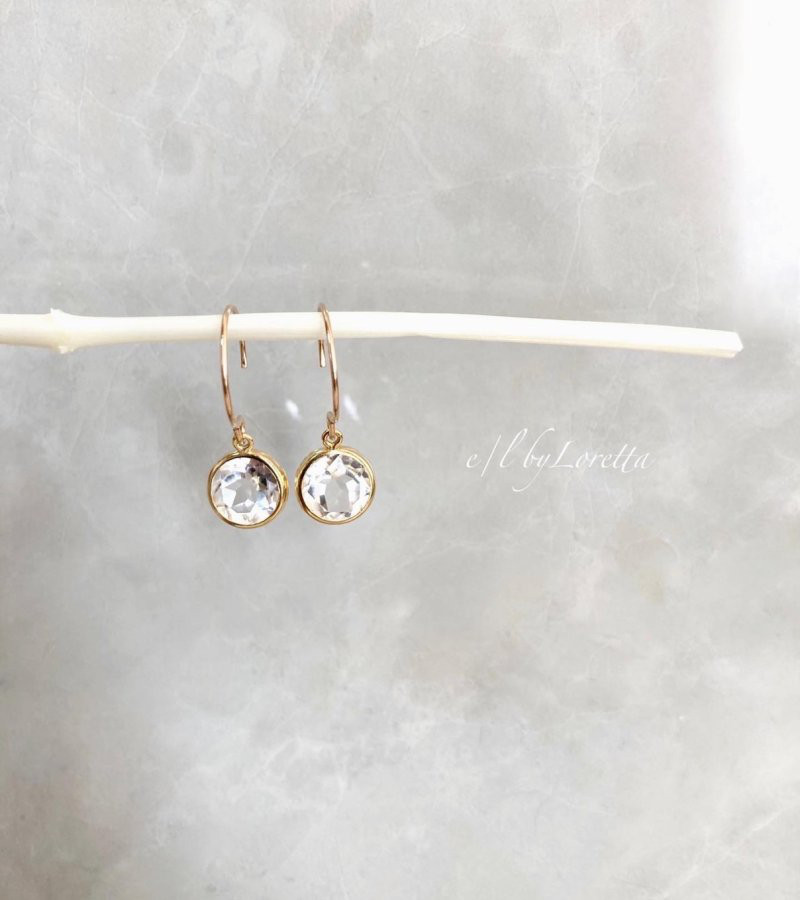 クリスタル(水晶) 14kgf pierce/earring