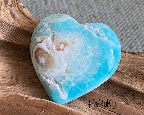 癒しのオルゴナイト❤️ブルーアパタイト＋アクアマリンのハート型