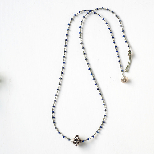 シルバー 編み込み ネックレス*6 シルバー編み込みネックレス フック式