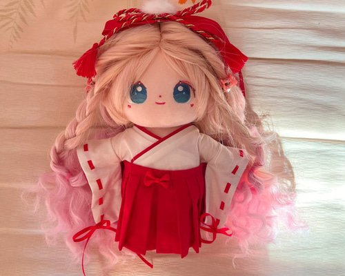 レア　ねこ巫女　20cm  30cm  着せ替え　ぬいぐるみ服　和風 レア ねこ巫女 20cm 30cm 着せ替え ぬいぐるみ服 和風 - メルカリ