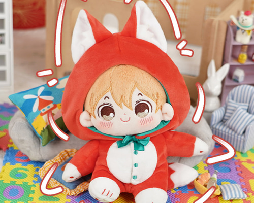 限定完売激可愛い着せ替え傑狐ぬいぐるみ ✿20cm✿Let's Party ぬいぐるみ服 2点セット動物クマウサギ綿