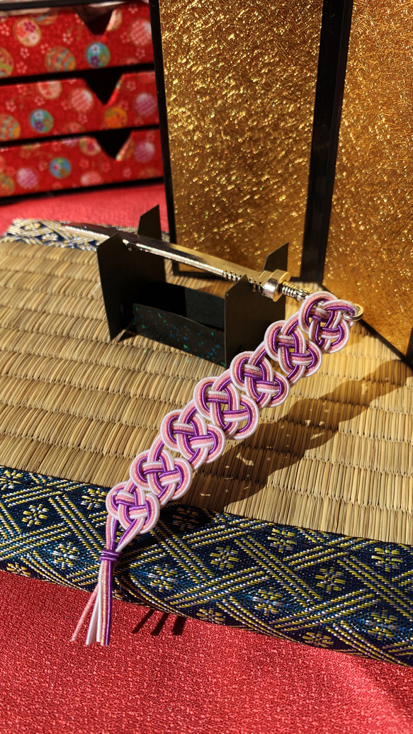 藤刀　桃×紫 2枚目の画像