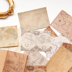 デザインペーパーブック　40枚　global travel　[AX452] 2枚目の画像