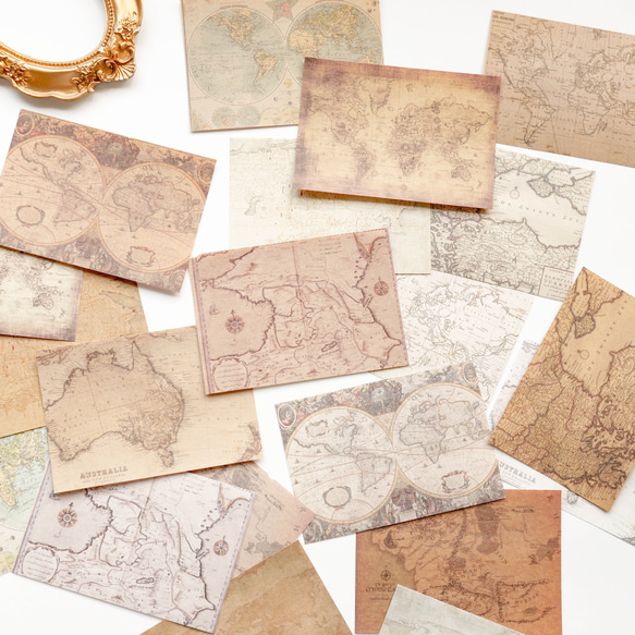 デザインペーパーブック　40枚　global travel　[AX452] 4枚目の画像