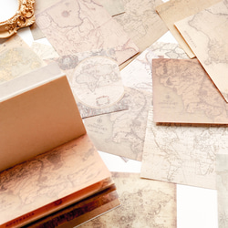 デザインペーパーブック　40枚　global travel　[AX452] 3枚目の画像